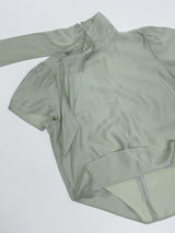 [Short Sleeve Version] Charming Tie Puff Blouse
