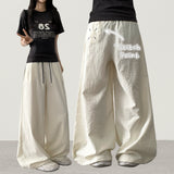 Lenny waist banding color nylon rust lock wide pants