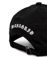 M LOGO COTTON BALL CAP_BLACK