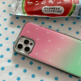 WATERMELON SILVER EPOXY CASE