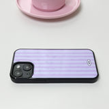 Stripe Epoxy Bumper Case (Purple)