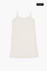 Linen sheer knit onepiece