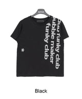 Tess Funky Lettering Crop Tee