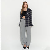 Jean Pocket Wide Pants Gray