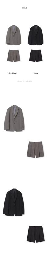 [S/S]ルーズフィットハーフセットアップパンツ(2color)