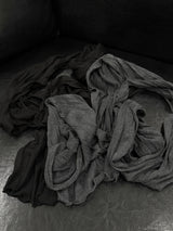 wrinkle pleated scarf (2color)