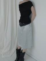 Roche Flower Jacquard Midi Skirt