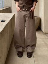 Demine Curved Cotton Pants 3C