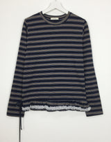 Lace Frill Hem Long Sleeve (3color)