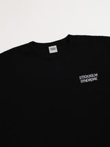 リアルライフワッフル長袖Tシャツ - ブラック