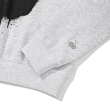 MELTING CHERRY PRINTED CROP SWEATSHIRT - GRAY