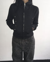 Stud slim hood jumper