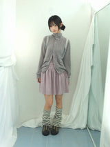 soft-touch raglan knit jacket