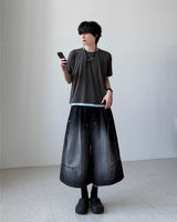 Upi Studded Bermuda Denim