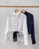 【MADE】Cropped check shirt