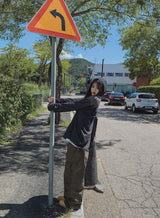 ウッディンダイアゴナルポケットボタンツーウェイカーゴパンツ
