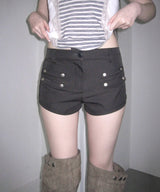 leon button shorts (2colors)