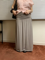 Modal shirring skirt