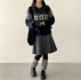Eve High Quality Nordic Snowflake Round Knit