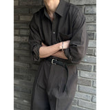 [SET UP가능] Basic cotton pocket shirts(6color)