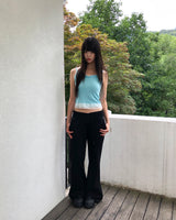 ピュト ブーツカット バンディングパンツ