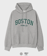 Urban Boston Embroidery Double Middle Overfit Hoodie