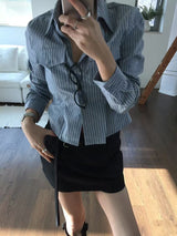 Ocean Cropped Shirt Strips - 2 colours
