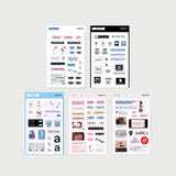オーブデジタルステッカーセット / 5 sticker set
