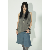リボンミニドレス : KHAKI