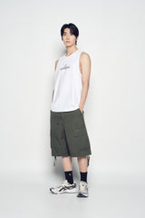 25SS ROUNDING SYMBOL LOGO SLEEVELESS WHITE