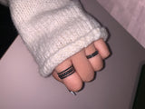 Surge Dot Line Open Ring