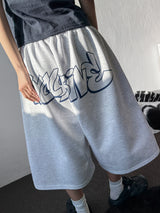 Hip Character Tattoo Lettering Bermuda Shorts 3color