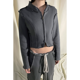 RAW SEAM TRACK JACKET