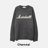マーシャルレタリングロングスリーブニット