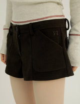 LOW CORDUROY SHORTS BROWN