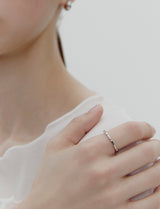 26SS★ Ice Block Silver Ring S