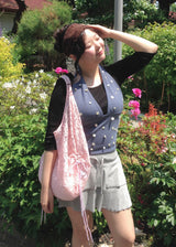 [shiwonderful x voor] Floral Lace Hair Band_Brown