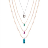 Petit Bear Pearl Necklace_Green