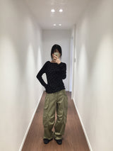 クウォーターピグメントカーゴパンツ (3color)