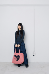 Mosaic Love Canvas Bag - Red  