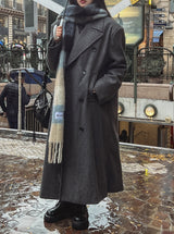 Moi Side Pocket Double Long Coat