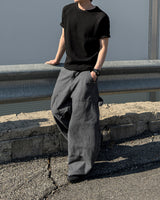 モーフワッフルラグランショートスリーブTシャツ