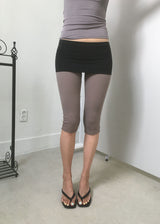 FOLDING CAPRI LEGGINGS (2color)