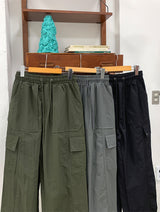 EYELET CARGO STRING PANTS (3COLOR)