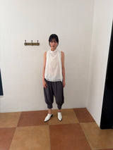 scarf drape sleeveless