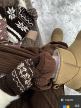 Zero Nine Cozy Snowflake Drop Knit Beanie