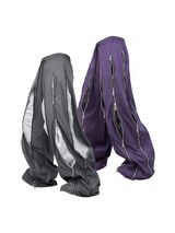 RELABEL (Split Dream) Multi-Zip Reversible Patchwork Adjustable Multi-Style Wear Cut-Out Four-Zip Patchwork Sweatpants