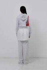 KIRSH PLAIN SEMI WIDE PANTS - GRAY