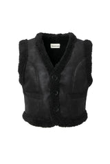 Curly fur vest