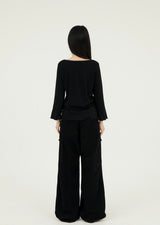 MINI POCKET WIDE COTTON PT BLACK